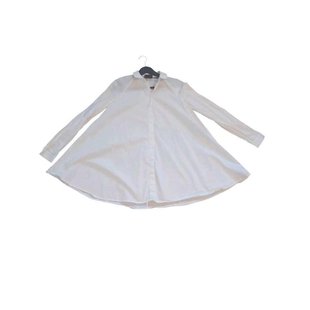 Maeve Anthropologie Tunic Button Down Collared Shirt Lagenlook Size 0 Oversized